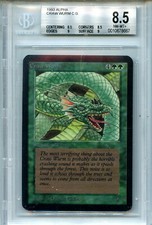 MTG Alpha Craw Wurm BGS 8.5 NM/MT+ Card  Magic Amricons