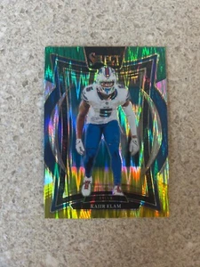 2024 Panini Select - Concourse Level Green & Yellow Shock Prizm Kaiir Elam #8 - Picture 1 of 2
