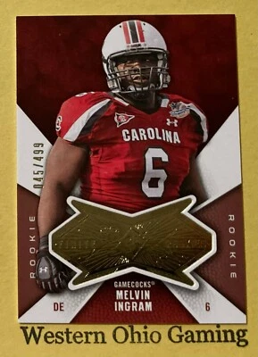 2012 Upper Deck SPx Melvin Ingram #F-MI Finite Rookie Card #045/499 MADE - Image 1 of 2