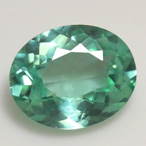 Piedra preciosa ovalada Montana de zafiro multicolor certificado natural de 14,65 quilates 17x14 mm - Imagen 1 de 6