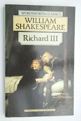 Richard III (3rd) William Shakespeare Wordsworth classics Foto 1 de 2