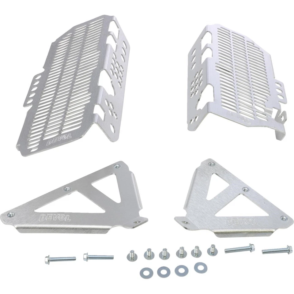 Protectores de radiador de aluminio cepillado para Kawasaki KX 450 F DEVOL 2016-2018 0101-2511 Foto 1 de 1