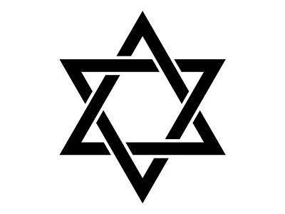 EMPIRE DESIGN Star of David Jewish Faith Judaism Vinyl Decal Car Sticker