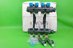Polypipe 4 Port Plastic Push fit Manifold UFHMANP4 (D828) - Picture 1 of 5