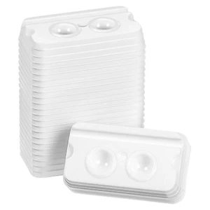 2-Well Disposable Dental Mixing Trays by JEVOLVE White, Sanitary, Single-Use - Picture 1 of 2