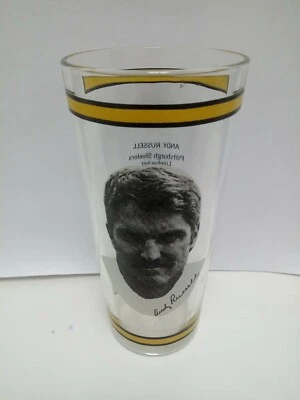 Vintage Andy Russell #34 Pittsburgh Steelers 1976 MSA Arby's Collection Glass  - Image 1 of 4