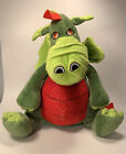 Teddy Mountain Green dragon Plush stuffed animal 2013 Fearless no voice box 14”