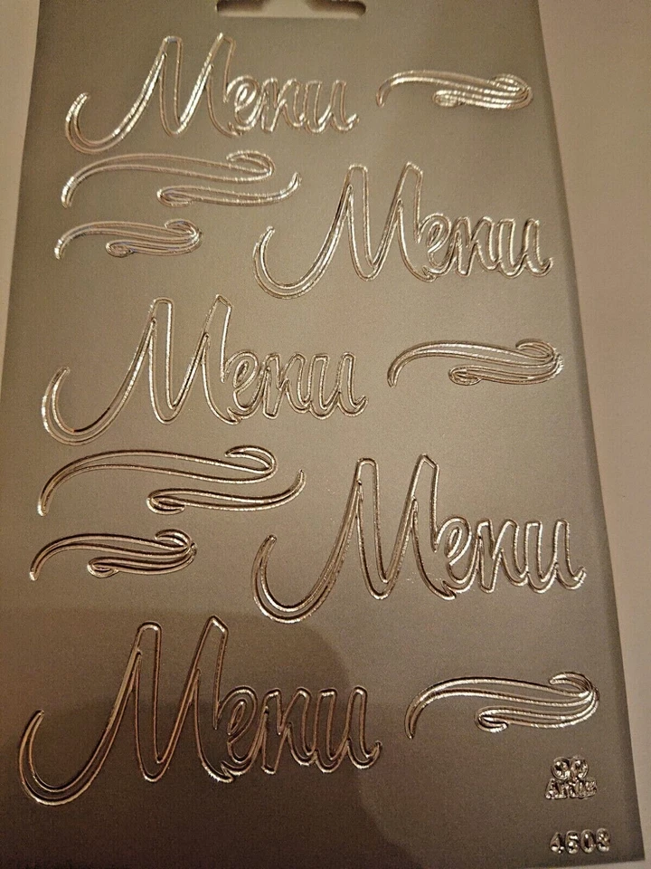 Sticker silber - Menu - Artoz - Bild 1 von 1