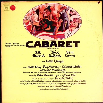 HAROLD PRINCE CABARET JILL HAWORTH JACK GILFORD BERT CONVY EXC VINYL LP 216-31 - Imagem 1 de 4