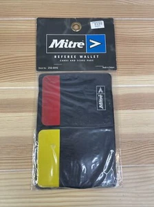 Mitre Schiedsrichter Geldbörse mit roten & gelben Karten Punkteblock - Bild 1 von 2