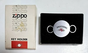 Vintage Zippo 'Smucker's Jelly: 1981 Natural Leaders N.F.B.A.' Key Holder - Picture 1 of 6