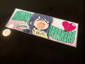 ANIME GIRL WAIFU HEART BREAKERS STICKER EMOTIONAL DECAL SLAP DRIFT JDM - Picture 1 of 1