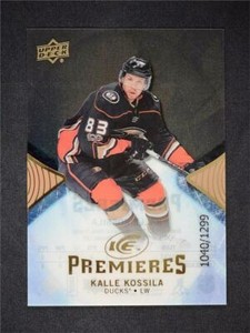 2017-17 17-18 Upper Deck UD Ice Premieres Rookies #109 Kalle Kossila /1,299