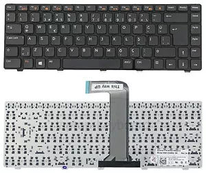 New Turkish keyboard Dell Inspiron 14R 3450 M4040 N5040 L502X 3350 /DE67-TUR - Picture 1 of 3