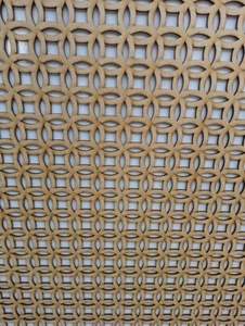 Wooden grille 6mm thick mdf decorative panel for radiator covers FL4 pattern - Picture 1 of 8