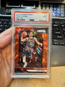 Trae Young Hawks 2018 Panini Prizm Red Ice Rookie RC #78 PSA 9 - Picture 1 of 4