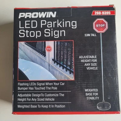 LED Stop Sign Parking Assistant for Garage with Flashing Signal - Image 1 of 4