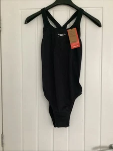 Ladies Black Speedo Endurance Swimming Costume- Size 16- Brand New With tags - Picture 1 of 5