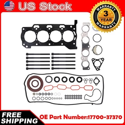 Fit 2010-2015 Toyota Prius Lexus CT200H 1.8 2ZRFXE Full Gasket Set Head Bolts — 第 1/4 张图片