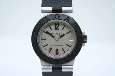 Reloj Bulgari Aluminio AL32TA Cuarzo Fecha Niño Esfera Marfil 0.75 pulgadas Usado Foto 1 de 4