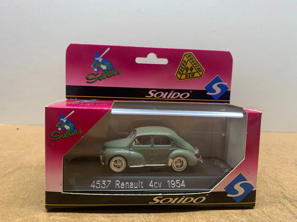 SOLIDO RENAULT 4CV 1954 EN BOITE 1/43 A4 - Photo 1/4