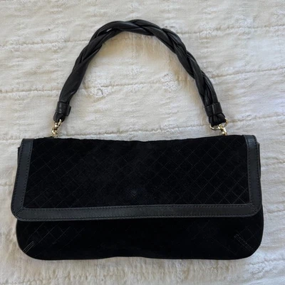 Bolso de hombro Coccinelle de cuero gamuza con solapa/convertible en bolso de mano Foto 1 de 4