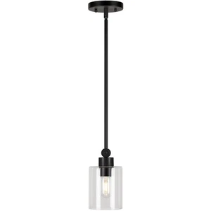 Forte Lighting 2614-01-04 Jayden 1 Light 5 inch Black Pendant Ceiling Light - Picture 1 of 3