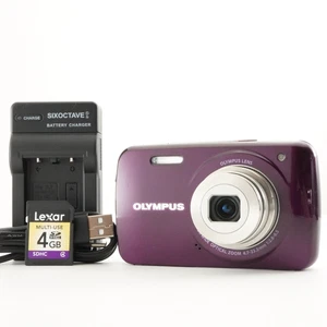 OLYMPUS VH-210 Purple With 4GB SDHC Card Compact Digital Camera from Japan #4538 - Picture 1 of 13
