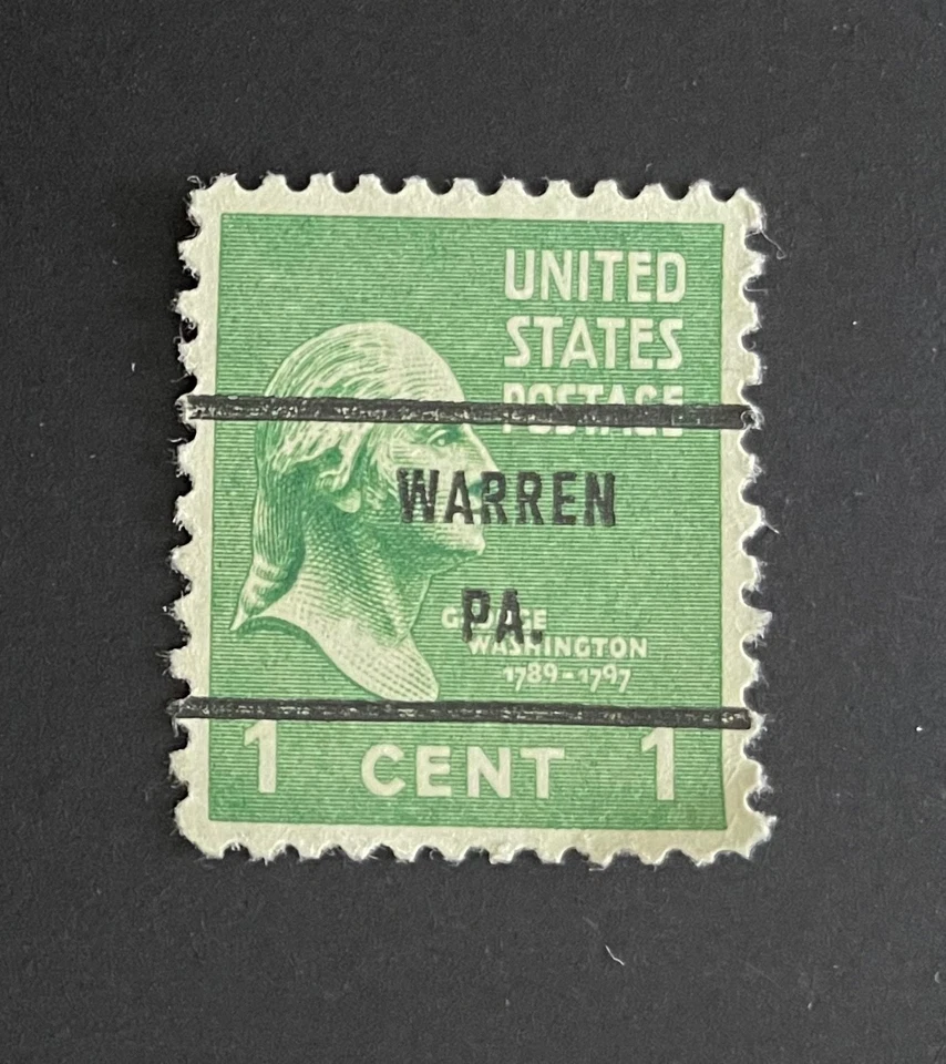 Warren, Pennsylvania Type 71 Precancel - 1 cent Prexie - U.S. #804 - PA - Image 1 of 1