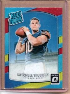 2017 PANINI DONRUSS OPTIC MITCH TRUBISKY ROOKIE PRIZM (NM/MT) - Picture 1 of 2
