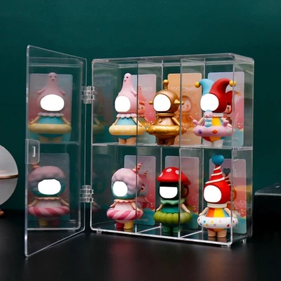 Caja organizadores de almacenamiento de vitrina de acrílico transparente para figuras de acción de colección Foto 1 de 4