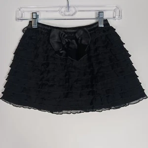 Mothercare Girls Skirt Black Ruffled Size 5-6 Yr - Picture 1 of 6