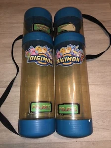 2 VintageRARE DIGIMON CARRYING CASE TUBE FIGURE CARD STORAGE TOY One Strap Broke - Picture 1 of 2