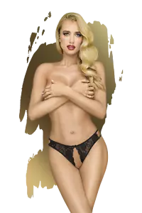 Slip Ouvert Naughty Valentine String Tanga Penthouse Erotik Dessous Reizwäsche - Bild 1 von 3
