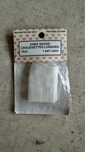 Vintage Faser Handarbeit Puppe Kniestrümpfe #7633 - Bild 1 von 1