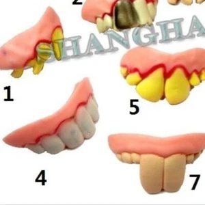 Kreative Halloween Party Schnuller Zähne Kostüm Fake Tooth Trick lustiges Geschenk - Bild 1 von 2