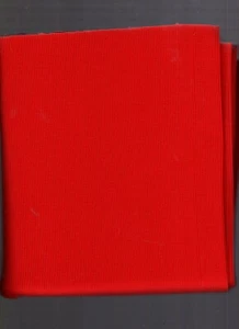 1 yard heavy weight ribbing red 100% nylon 33" wide - Picture 1 of 2