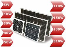 Solarmodul Solarpanel 12V 5 10 30 40 50 100 130 150 160 180 325 330 370Watt Mono