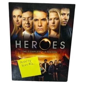 Heroes The Complete 1-2 Season DVD Box Set Missing Disc #2 - Imagen 1 de 4