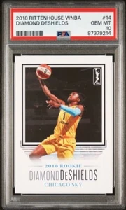 2018 Rittenhouse WNBA Diamond DeShields Rookie PSA 10 Chicago Sky Tennessee Vols - Picture 1 of 2