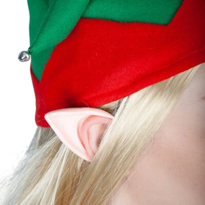 Elf Ears Tips Flesh Coloured PixieMens Ladies Womens Fancy Dress Accessory New - Image 1 of 3