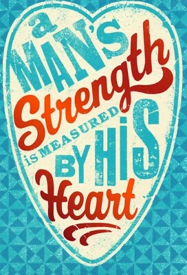 Dulce Tarjeta de CUMPLEAÑOS PARA HOMBRE, Corazón de Fuerza del Hombre por American Greetings + ✉ Foto 1 de 4