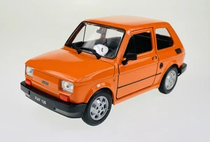 WELLY FIAT 126p NARANJA 1:21 PULIDO CLÁSICO EL MOLDE METAL MODELO NUEVO EN CAJA - Imagen 1 de 8