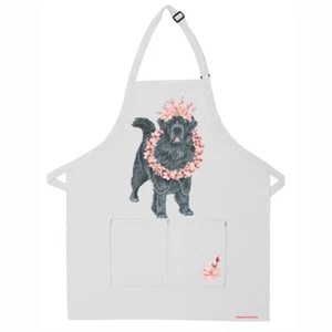Newfoundland Newfie Floral Apron Two Pocket Bib Apron with Adj Neck - Picture 1 of 1
