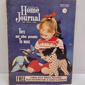 Australian Home Journal 60s VTG Magazine with Paper Sewing Pattern November 1964 - Picture 1 of 4
