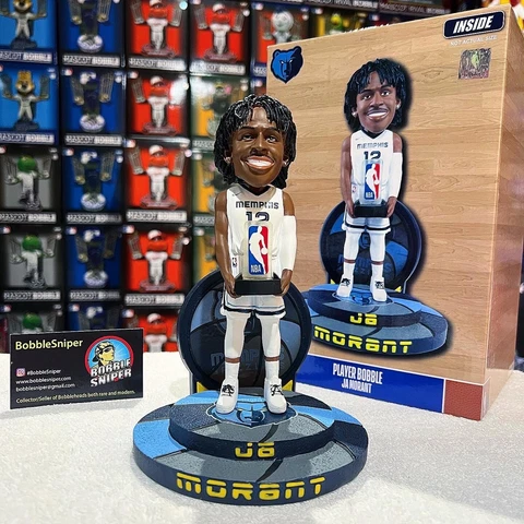JA MORANT Memphis Grizzlies "Rookie of The Year" Award NBA Exclusive Bobblehead Cover