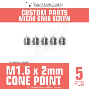 Juego de tornillos para cámara lentes de enfoque anillo reparación de anillo de enfoque M1.6 x 2.0 mm extremo de cono sin cabeza - Imagen 1 de 4