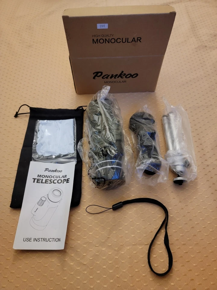 Pankoo 40x60 Monocular Telescopes High Power Prism Monocular HD Dual Focus Scope - Image 1 of 3