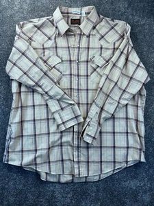 Plains Western Wear Plaid Long-Sleeve Western Shirt 2X Plains Western Wear - Picture 1 of 9