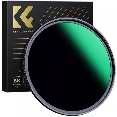K&F Concept NANO-X 112mm ND1000 10-Stop Fixed Neutral Density Lens ND Filter - Image 1 of 4